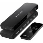 Lemorele G96, 5 Girişli 1 Çıkışlı HDMI 4K Görüntü Aktarıcı Uzaktan Kumandalı Otomatik Görüntü Seçici Switch