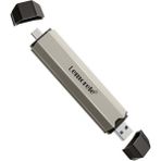 Lemorele Sd3, 2in1 M.2 SSD Kutusu Nvme & Sata Destekli 10GBPS USB 3.2 Gen2 Çift Uçlu (Usb + Type-C) - Gri