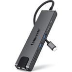 Lemorele TC25 7 In 1 USB Type-C Hub Çoklayıcı RJ45 Ethernet, 2x 3.0 Usb, 4K Hdmı, Sd Kart Okuyuculu Çoğaltıcı