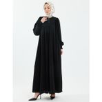 Lemra İpek Ferace Siyah - 9056