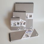 Lems Experto Serisi 4' Lü Set A4,a5,a6,grande 200 Gr. 80 Sy Sert Kapak Sketchbook Eskiz Defteri Sketch Book