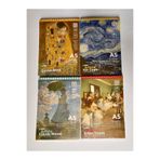 Lemsstudio Artista A5 4'lü Set Eskiz Defteri - Van Gogh, Monet, Degas, Klimt 200 Gr Mukavva Sketchbook
