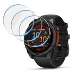 Lemxiee Garmin Fenix 8 47 mm kırılmaz cam [3 adet] HD 9H sertlik ekran koruyucu folyo ekran koruyucu folyo kırılmaz folyo Garmin Fenix 8 47 mm için