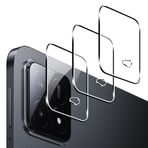 Lemxiee Xiaomi Pad 6S Pro için 3 Adet Kırılmaz Cam Kamera Koruyucu Folyo, HD Çizilmez Tek Parça Temperli Cam Lens Koruyucu Folyo Xiaomi Pad 6S Pro için