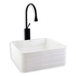 Lena E-2105 Tezgah Üstü Porselen Lavabo