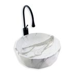 Lena E-2110M1 Tezgah Üstü Porselen Lavabo