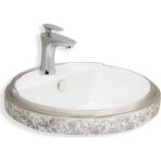 Lena E-3054G Tezgah Üstü Porselen Lavabo