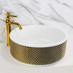 Lena E-4006A Tezgah Üstü Porselen Lavabo