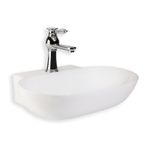 Lena E-4012 Beyaz Tezgah Üstü Porselen Lavabo