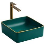 Lena E-4070Y Tezgah Üstü Porselen Lavabo