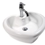 Lena E-4152 Tezgah Üstü Porselen Lavabo