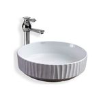 Lena E-4614 Tezgah Üstü Porselen Lavabo