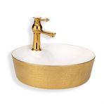 Lena E-5001A Altın Tezgah Üstü Lavabo