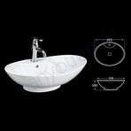 Lena E-5251 65 cm Çanak Lavabo
