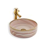 Lena E-7025 Tezgah Üstü Porselen Lavabo