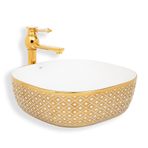 Lena E-8128 Tezgah Üstü Porselen Lavabo