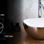 Lena E-8225 Tezgah Üstü Porselen Lavabo