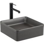 Lena E-W1003MF Mat Füme Tezgah Üstü Lavabo