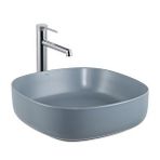 Lena E-W1203MM Mat Mavi Tezgahüstü Lavabo