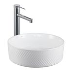 Lena E-W5002 Beyaz Tezgahüstü Lavabo