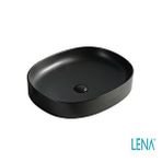 Lena EY-4712MS Mat Siyah Tezgahüstü Lavabo