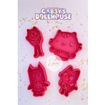 Lena Gift Store Gabby Dollhouse Kedi Kurabiye Kek Şeker Kurabiye Kalıbı Ve Hamur Şekillendirici (Set)