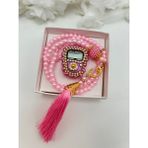 Lena Gift Workshop 1 Adet Hediyelik Çeyizlik Kutulu Tesbih ve Taşlı Zikirmatik Seti ( Mevlit-Sünnet-Hac-Umre) - Pembe