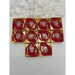 Lena Gift Workshop 10 Adet Hediyelik Çeyizlik Gold Kutulu Tesbih ve Taşlı Zikirmatik Seti ( Mevlit-Sünnet-Hac-Umre) - Bordo