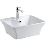 Lena - Tezgah Üstü Porselen Lavabo Outlet - E-5049- - Beyaz