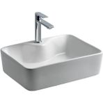 Lena - Tezgah Üstü Porselen Lavabo Outlet - E-5405- - Beyaz