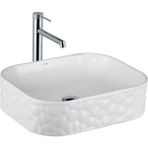 Lena - Tezgah Üstü Porselen Lavabo Parlak Beyaz Outlet - EY-4709-