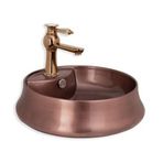 Lena - Tezgah Üstü Porselen Lavabo Rose Outlet - E-4045-1-