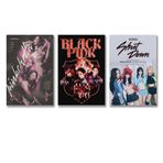 Lenaeo A Set 3 Blackpink Poster Music Vintage Poster Oda için, Estetik Tuval Duvar Sanatı, Yatak Odası Dekoru Poster 08x12 inç (20x30cm)-3 adet