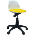 Lenatech Junior Tabure (Beyaz Gövde) - Sarı