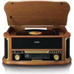 Lenco Classic Phono TCD-2571 Retro Pikap Bluetooth USB Dab+/Fm Radyo CD Kaset Ahşap Plak Çalar