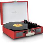 Lenco Classic Phono TT-110 Retro Pikap Kırmızı Deri Kaplı Bluetoothlu Yüksek Kalite Ses