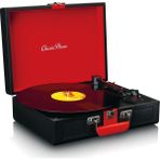 Lenco Classic Phono TT-110BKRD Siyah Hoparlörlü Bluetoothlu Retro Pikap