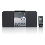 Lenco Kompakt stereo sistemi MC-150, DAB+, FM radyo, CD/MP3 çalar, Bluetooth ve USB, uzaktan kumanda, 2 x 10 W, siyah