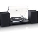 Lenco LS-500 - Bluetooth Hi-Fi Pikap - Harici Hoparlörlü 2 x 30 W RMS - Kayış Tahrikli - Ön Amplifikatör - MDF Kasa - Siyah