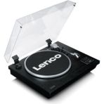 Lenco LS-55 Siyah Ahşap Hoparlörlü Bluetoothlu USB'li MP3E Kayıt Özellikli Plak Çalar Pikap