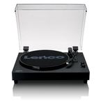Lenco LS-60 Hoparlörlü Ahşap Döner Tabla - Bluetooth Alma ve Verme - AT-3600 MMC - 3 Hız 33/45/78 RPM - 2x5 W - Metal Kol - RCA Çıkışı - Toz Kapağı