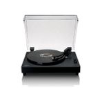 Lenco LS-60BK Ahşap Kasa USB Bağlantılı AT-3600 Audıo Technıca Iğne, Plastik Kapaklı, Bluetooth In/out - Siyah