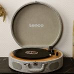 Lenco Ls-66-Gy Ahşap Pikap Bluetooth ve Dahili Hoparlör Özellikli Gri Kasa