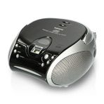 LENCO SCD-24 SİYAH/GÜMÜŞ - CD ÇALARLI TAŞINABİLİR Müzik Seti STEREO FM RADYO - SİYAH/GÜMÜŞ