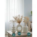 Lenisa 3lü Iskandinav Tarzı Bohem Vazo 10 cm Hediyelik Pinterest Pampas Vazosu Set Vazo Dekoratif Eşya - Beyaz