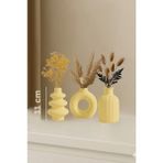 Lenisa 3lü Iskandinav Tarzı Bohem Vazo 10 cm Hediyelik Pinterest Pampas Vazosu Set Vazo Dekoratif Eşya - Pastel Sarı
