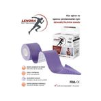 LENORA Kinesiology Ağrı Bandı Mor 5 Metre X 5 cm Sporcu Bandı
