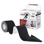 Lenora Kinesiology Bandı Siyah Sporcu Bandı 5 x 5 M