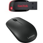 Lenovo 400 Kablosuz Mouse + Flash Bellek Ikili Set - 32GB Sandisk Cruzer Blade