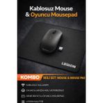 Lenovo 400 Mouse Kablosuz Wireless Legion Oyuncu Mouse Pad - Çok Renkli